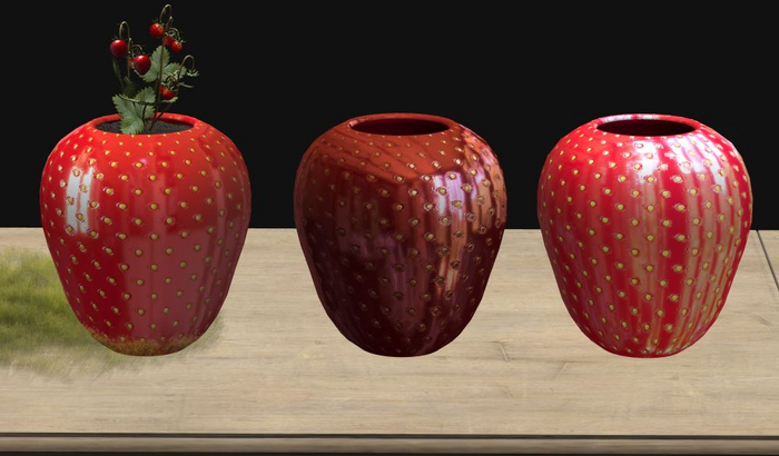 Full Perm Strawberry Planter/Vases Li1