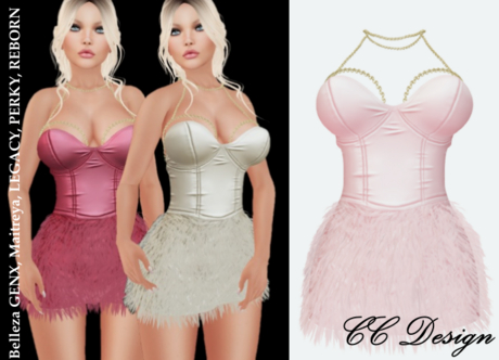 Second Life Marketplace - (36) *CC* Cara Mini Dress Rose