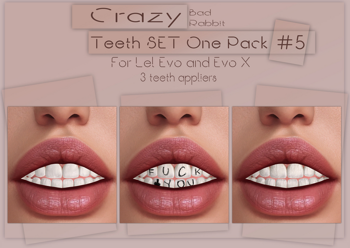 .:Bad Rabbit:. Crazy teeth SET One Pack #5