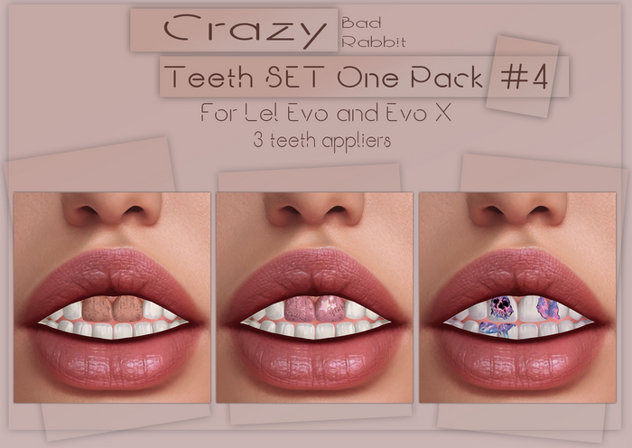 .:Bad Rabbit:. Crazy teeth SET One Pack #4