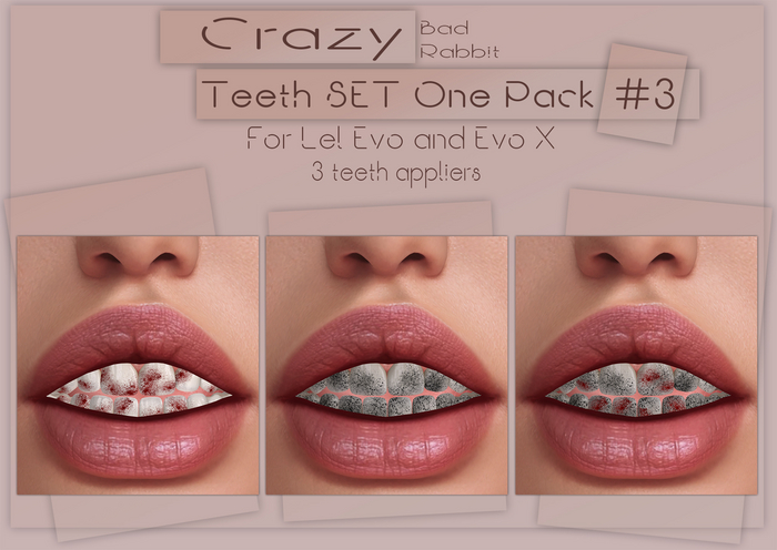 .:Bad Rabbit:. Crazy teeth SET One Pack #3