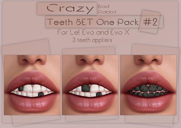 .:Bad Rabbit:. Crazy teeth SET One Pack #2
