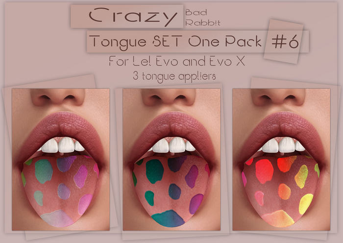 .:Bad Rabbit:. Crazy tongue SET One Pack #6