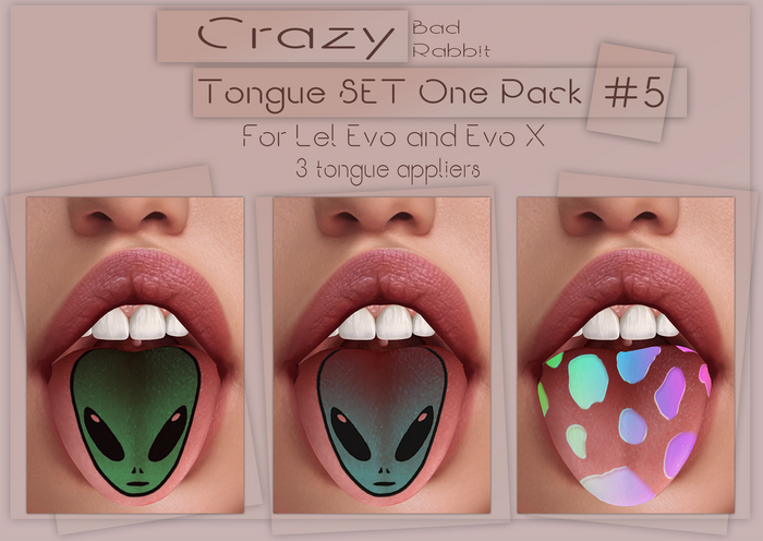 .:Bad Rabbit:. Crazy tongue SET One Pack #5
