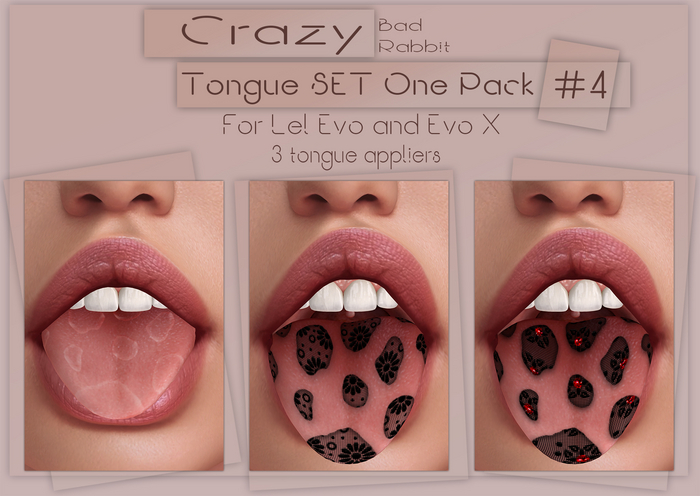 .:Bad Rabbit:. Crazy tongue SET One Pack #4