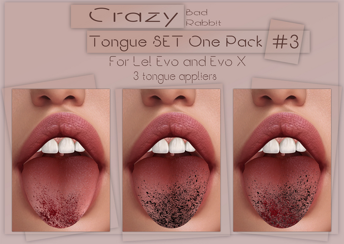 .:Bad Rabbit:. Crazy tongue SET One Pack #3