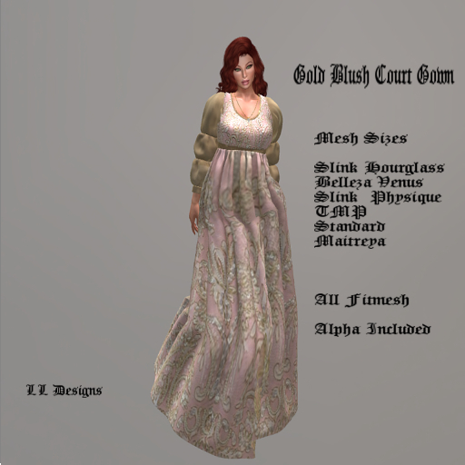 Gold Blush Court Gown