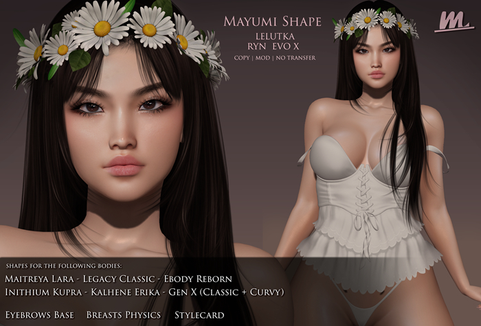 ::Midori's Store:: Mayumi Shape (Lelutka Ryn 3.1 Evo X)