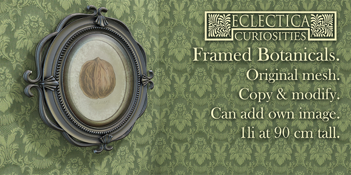 Eclectica- Framed Botanicals-walnut