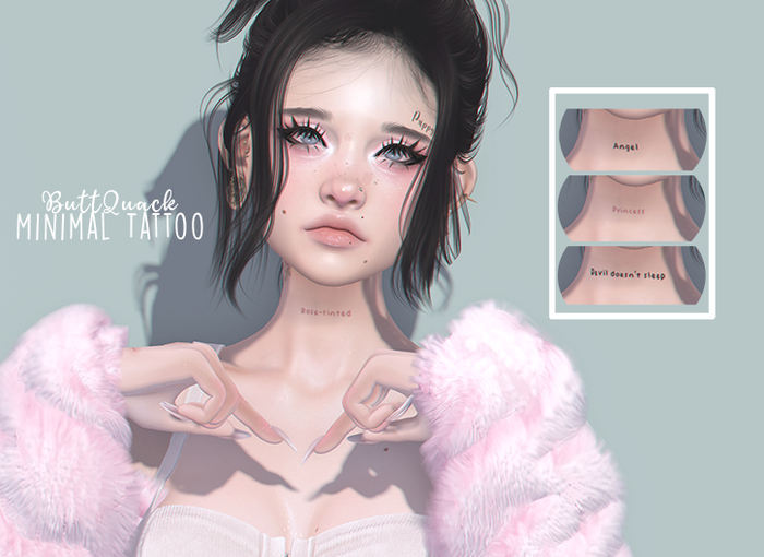 *BQ* Minimal Neck Tattoo