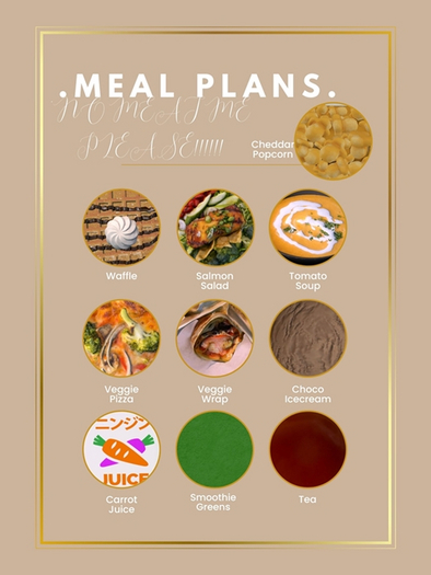 MyStory MEAL PLAN #3 -"NO MEAT ME PLEASE!!!