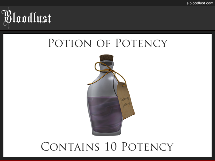 [Bloodlust] Potion of Potency