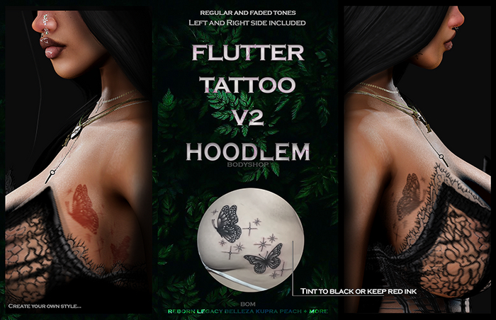 Hoodlem - Flutter Tattoo v2 (BOM)