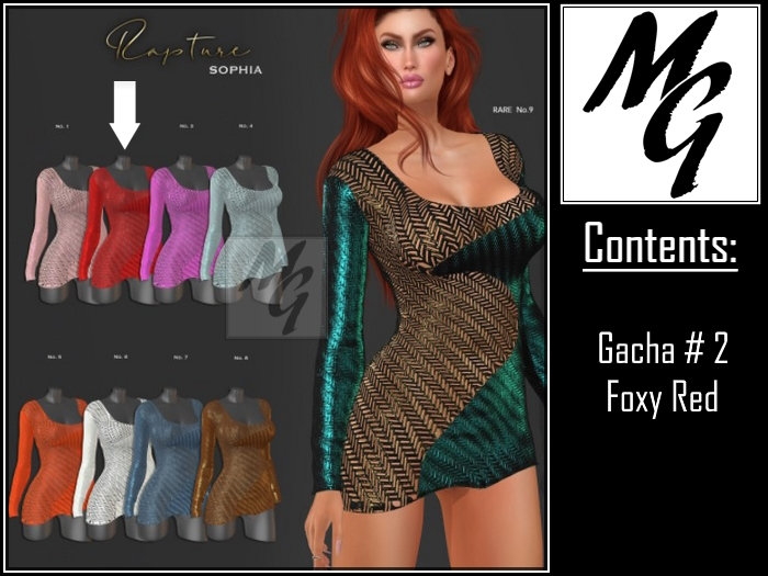 2. RAPTURE-Dress Sophia-Maitreya - Foxy Red