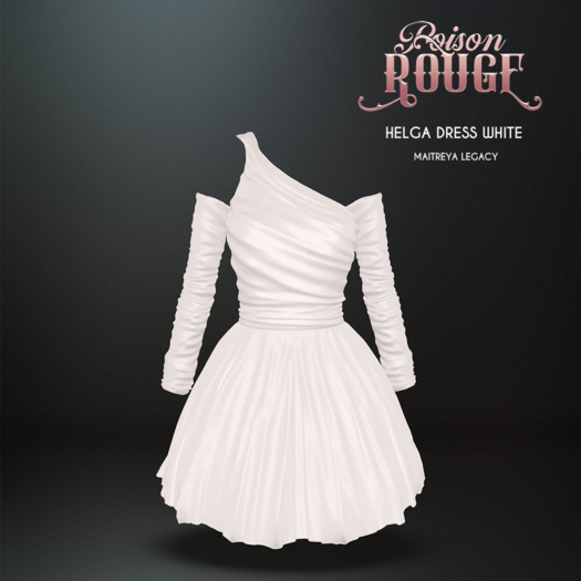 POISON ROUGE Helga Dress White