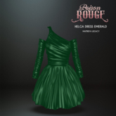 POISON ROUGE Helga Dress Emerald