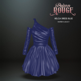 POISON ROUGE Helga Dress Blue
