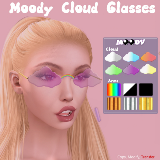 Moody Cloud Glasses Set