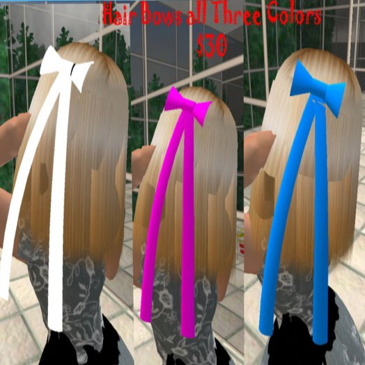 Hair Bows Three Colors