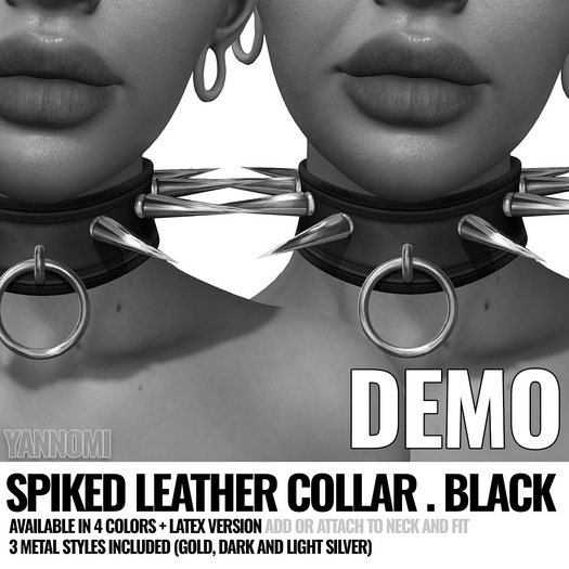 [ YANNOMI ] Edgy Spiked Collar - DEMO