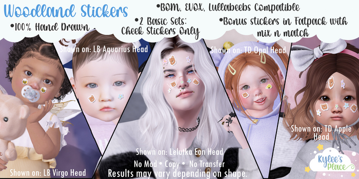 Kylee's Place- Woodland Stickers-Flowers Basic Pack-Unpacker