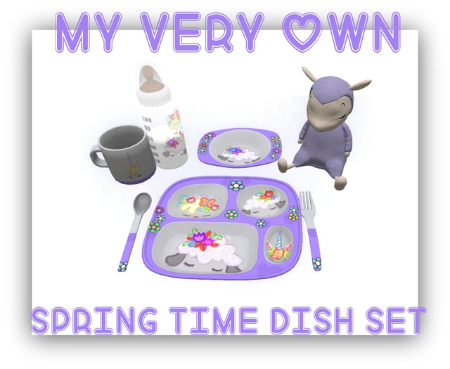 MERCI~BABY LAMB DISH SET