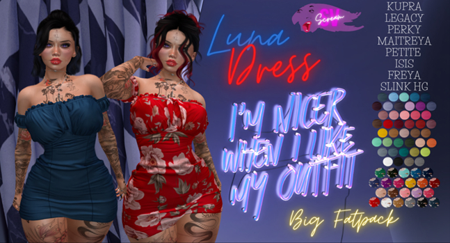 .:SV:.SCREAM Luna Dress BIG FATPACK SOLID & PATTERNS