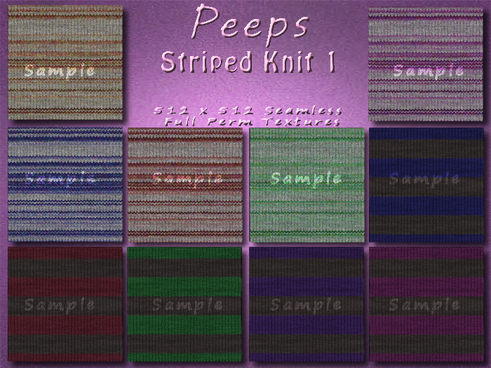Peeps Textures Striped Knit 1