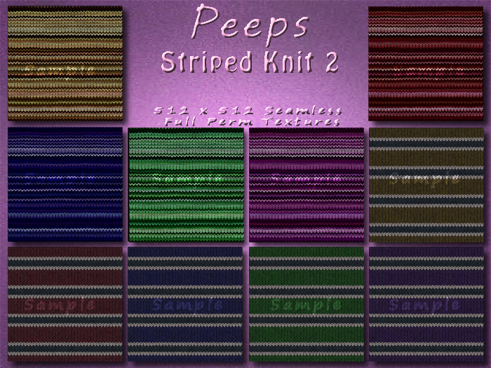 Peeps Textures Striped Knit 2