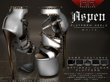[Renegade] Aspen Platform Heels - White
