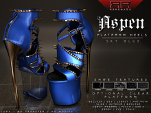 [Renegade] Aspen Platform Heels - Sky Blue