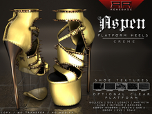 [Renegade] Aspen Platform Heels - Creme