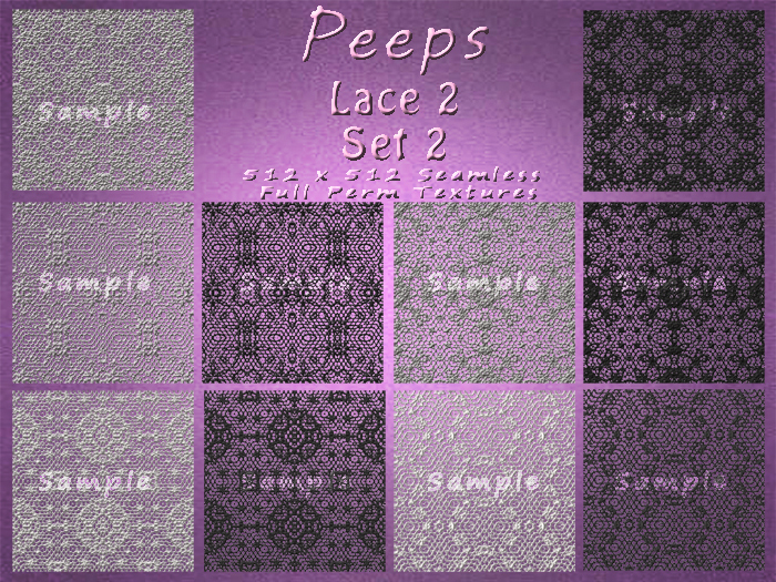 Peeps Textures Lace 2 Set 2