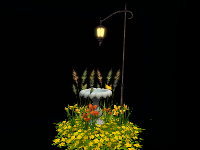 MC Bird Bath Tiny Garden Scene 2 RESIZER