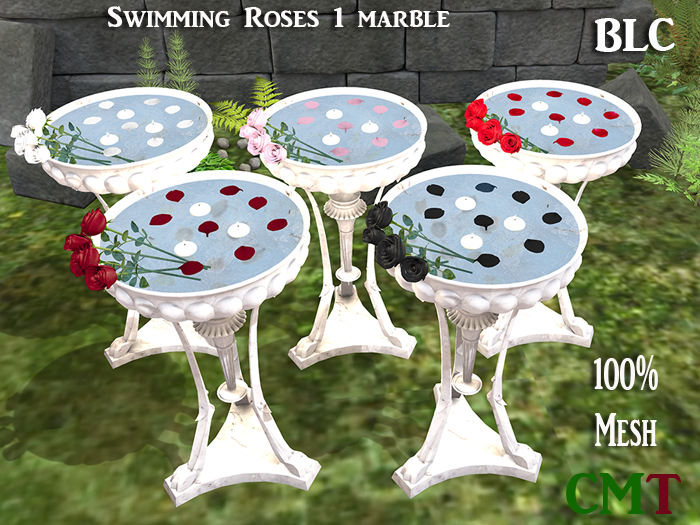 BLC swimming roses 1 marble