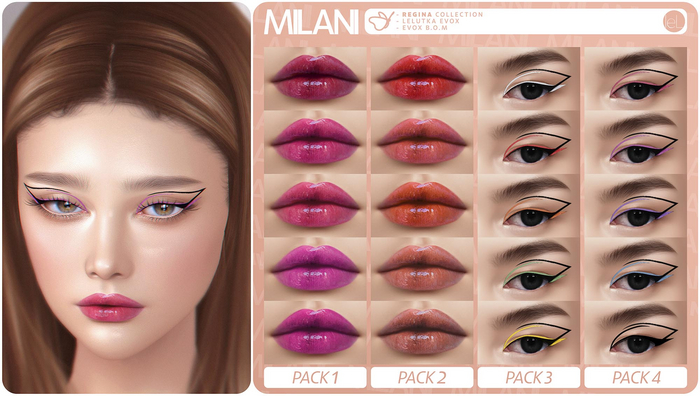 MILANI Cosmetics "Regina" Collection (PACK 4)