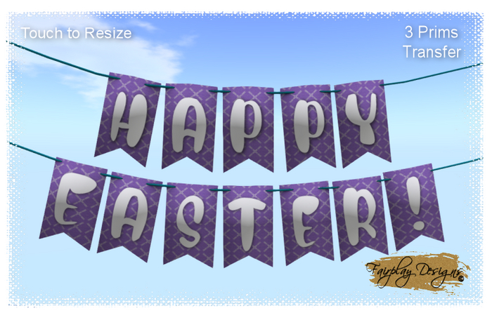 ~R~Happy Easter Pennants~