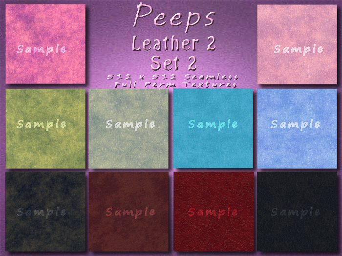 Peeps Textures Leather 2 Set 2