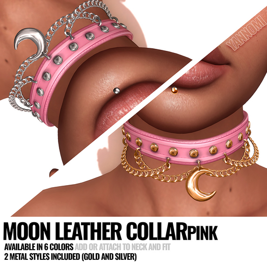 [ YANNOMI ] Moon Collar - pink