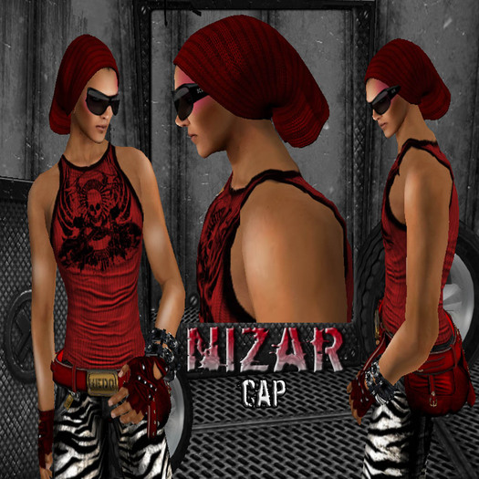 NIZAR CAP RED (boxed)