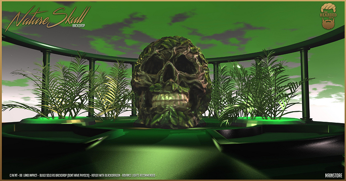 Nature Skull Backdrop - The Bearded Guy