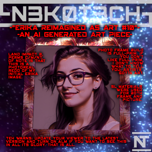 [-NT-] Original AI Art ["Erika #2"] [Boxed]