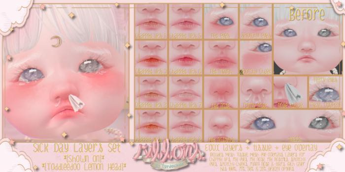 {Ribbons} Sick Day Tattoo Layers - EvoX {Box}