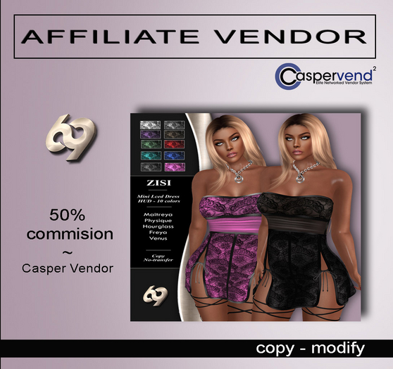 [69] Affiliate Vendor - Zisi Dress [1 vendor]