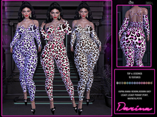 Darina ( 2) Leopard Prints, Leggings & Top, 15 textures, Luna Chelsea