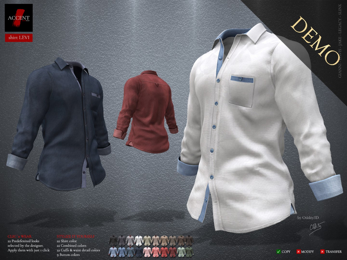 Accent - Shirt -Levi-  DEMOs