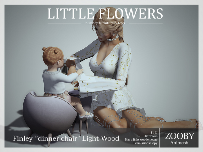 FinleyLightWood -  ''high chair'' Zooby Animesh