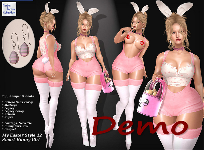 SLC Outfit My Easter Style 12 * Smart Bunny Girl Demo