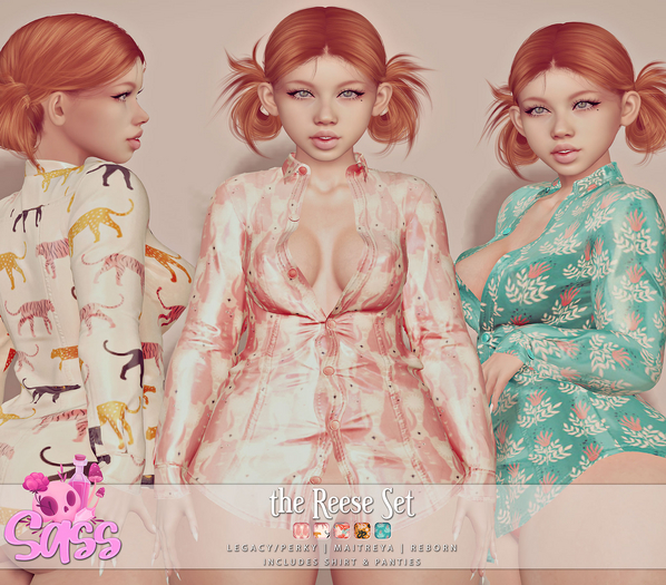 Sass [Reese Set] ♥ Legacy/Perky ♥ Maitreya ♥ Reborn