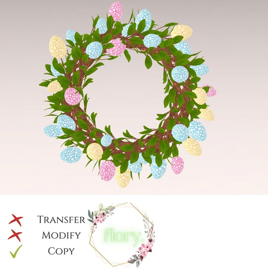 flory. - Easter Door Wreath